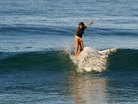 Surfer with Toes on the Nose - Yoga Retreat - Mexico