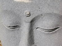 Buddha Visage Stone Sculpture - Yoga Retreat - Mexico