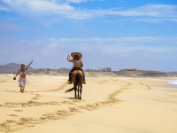 Waving to a Cowboy on the Beach - Yoga Retreat - Mexico