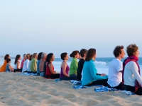 Meditation at the Beach - Yoga Retreat - Mexico