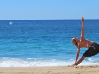 Triangle Pose w/ Whale Spout - Yoga Retreat - Mexico