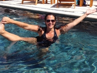 A Refreshing Dip in the Pool - Yoga Retreat - Mexico