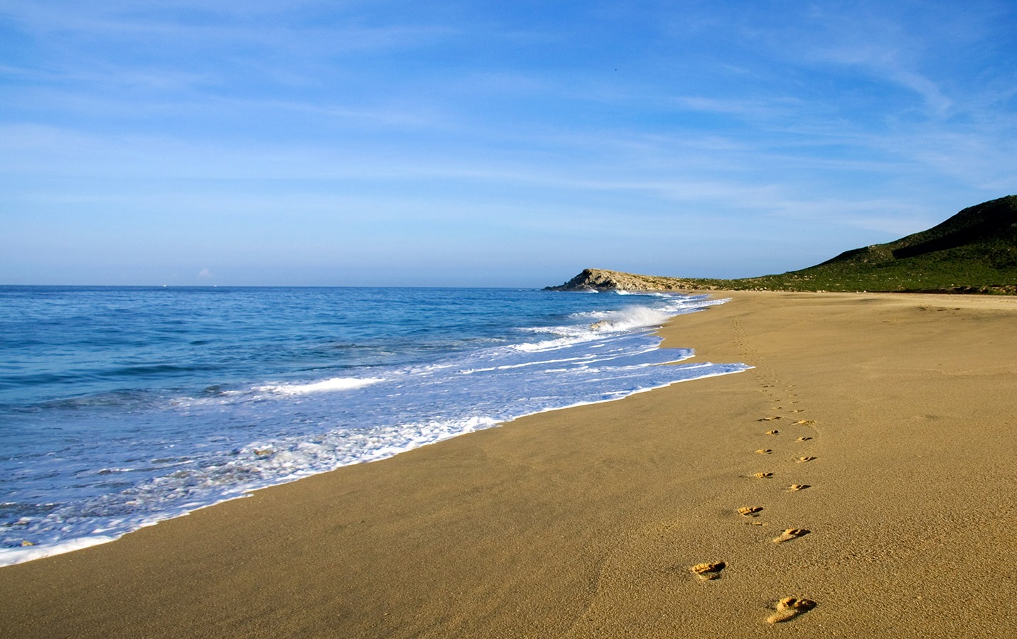 Footprints in the Sand at our Beach - Yoga Retreat - Mexico