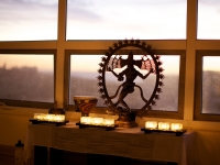 Nataraja with Candles - Yoga Retreat - Mexico