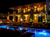 Pool Lit up at Night - Yoga Retreat - Mexico
