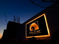 Welcome Sign at Night - Yoga Retreat - Mexico