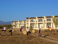 Yoga Poses in the Desert - Yoga Retreat - Mexico