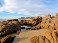 A Rocky Outcropping Along our Beach - Yoga Retreat - Mexico