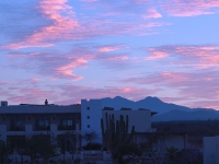 The Sun Begins to Rise behind our Community Building - Yoga Retreat - Mexico