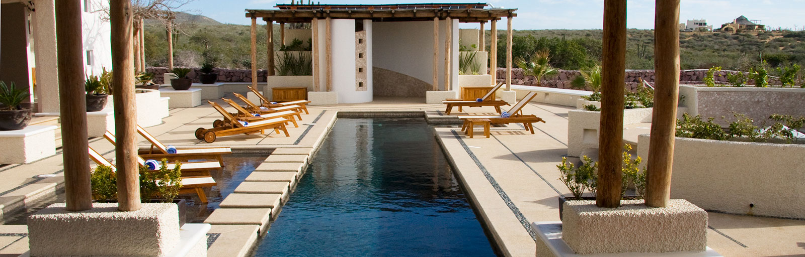 Mexico Yoga Retreat Center in Baja: Swimming Pool & Hot Tub