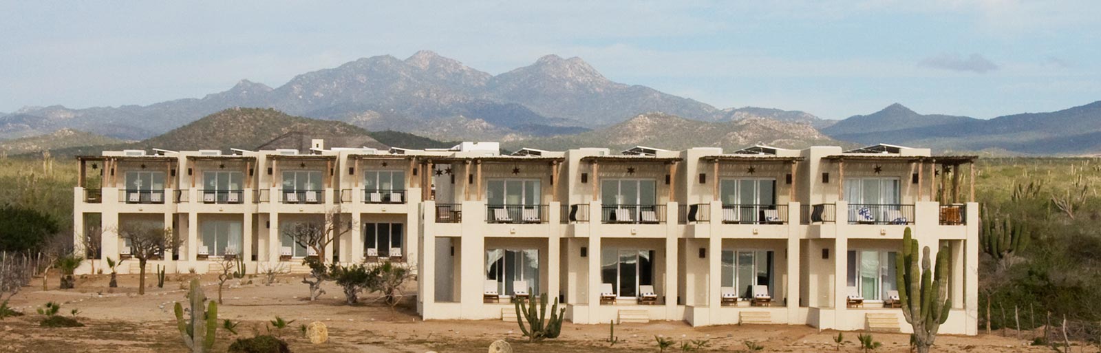 Mexico Yoga Retreat Center: Guest Rooms with Mountain Backdrop