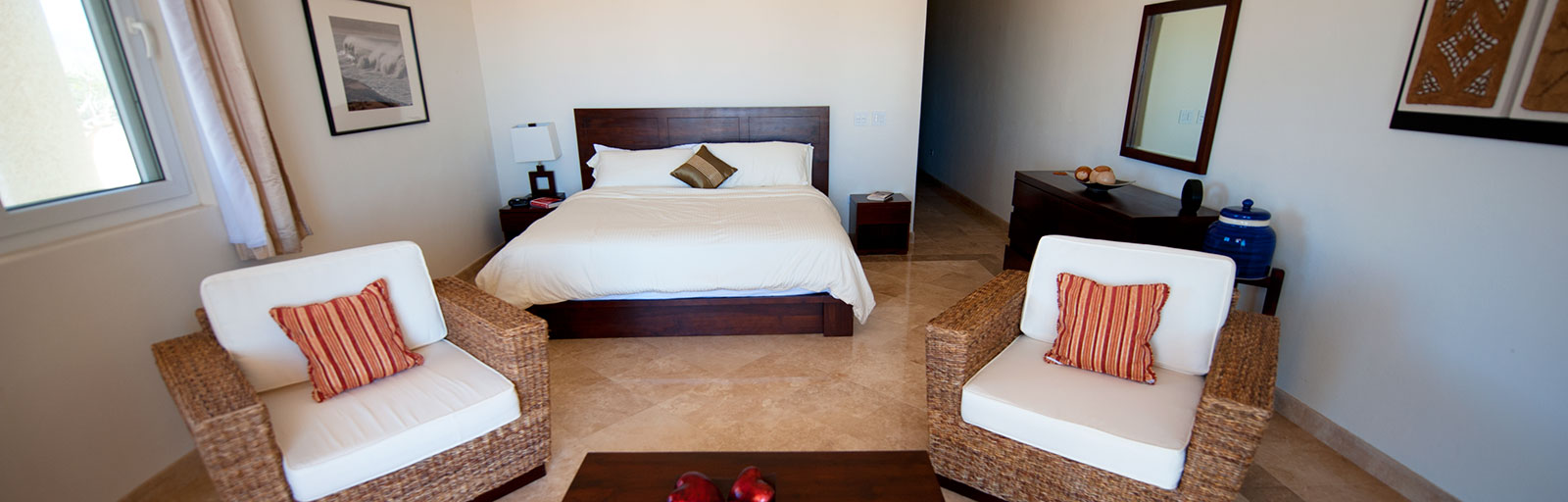 Mexico Yoga Retreat Center in Baja: Spacious, Luxurious Guest Rooms