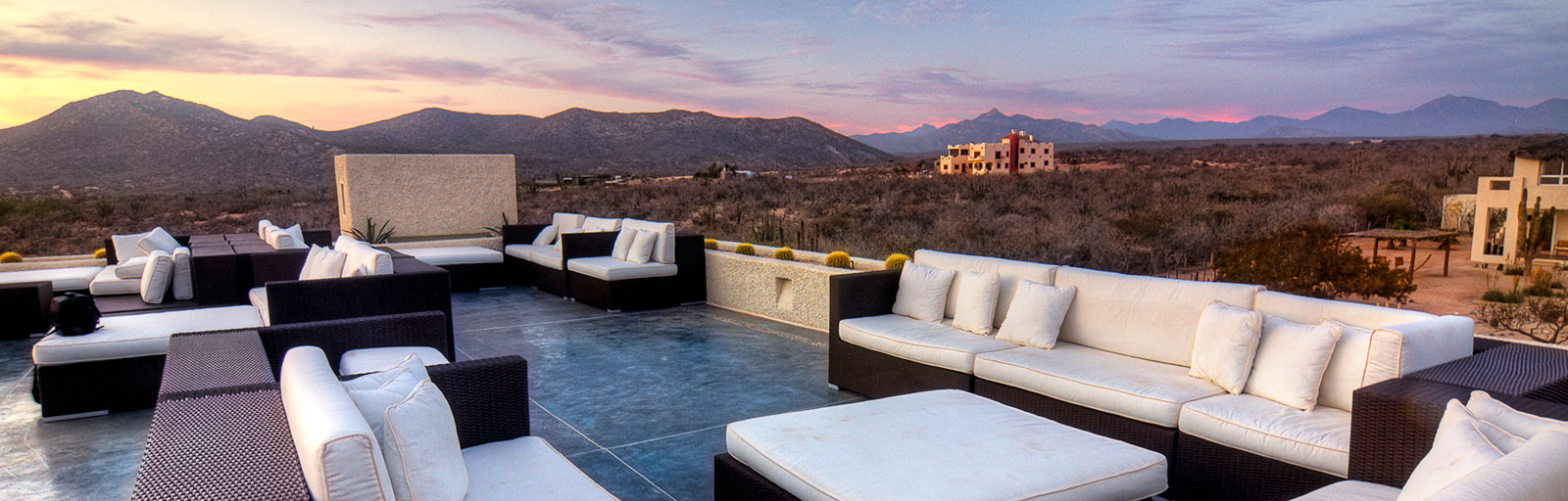 Mexico Yoga Retreat Center in Baja: Roof Deck Lounge